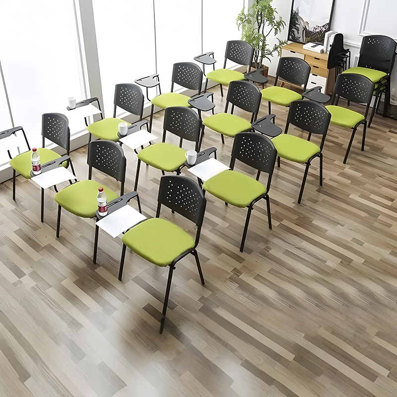 培训椅子带桌板办公会议椅带写字板椅可叠放会议凳子学生教室桌椅