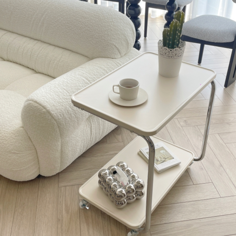 可移动沙发边几边桌带轮卧室床头置物架客厅网红小桌子迷你小茶几