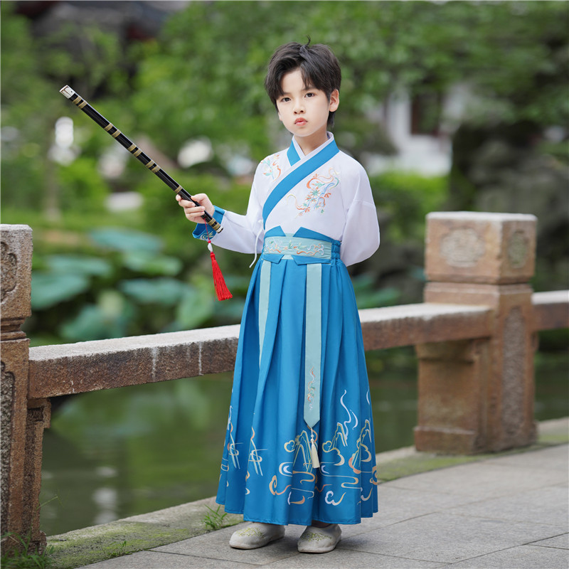 汐沚春秋季男童少爷服公子哥汉服