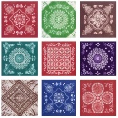 云南大理白族手工扎染桌巾丽江风格 饰全棉多色 民族特色餐馆桌布装