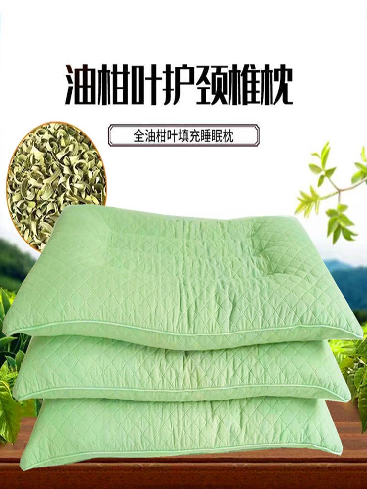 天然油柑叶枕芯植物草本单人枕广西新鲜油甘叶护颈椎冬暖夏凉枕头