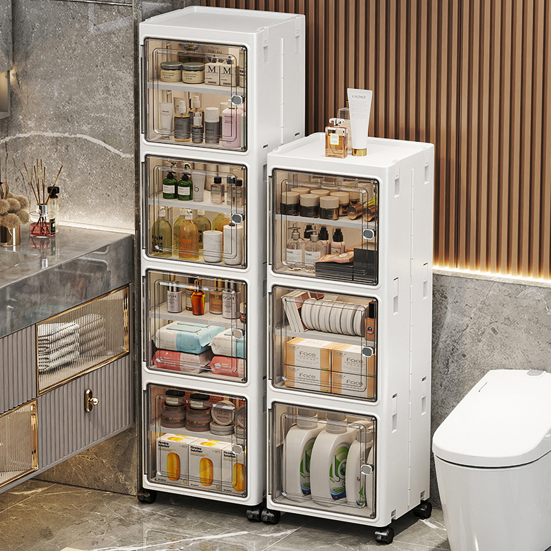 浴室夹缝收纳柜卫生间窄缝置物架