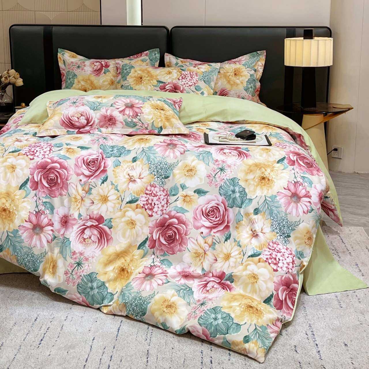 小清新磨毛四件套加厚床单被套床笠宿舍水洗棉三件套床上用品a