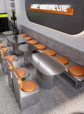 商用轻奢风西餐厅卡座沙发港式茶餐厅连锁主题海鲜自助餐桌椅