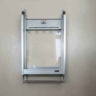 隐藏式厨房吊柜升降拉篮手动升降机调味篮450和600柜体双层单层