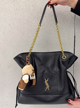 秋冬单肩包 jamie菱格磨砂真皮大容量链条福袋女腋下杨树林托特包