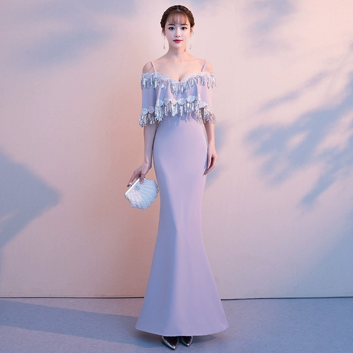 Красное сексуальное длинное элегантное вечернее платье для невесты, 2018, открытые плечи, крой «рыбий хвост»