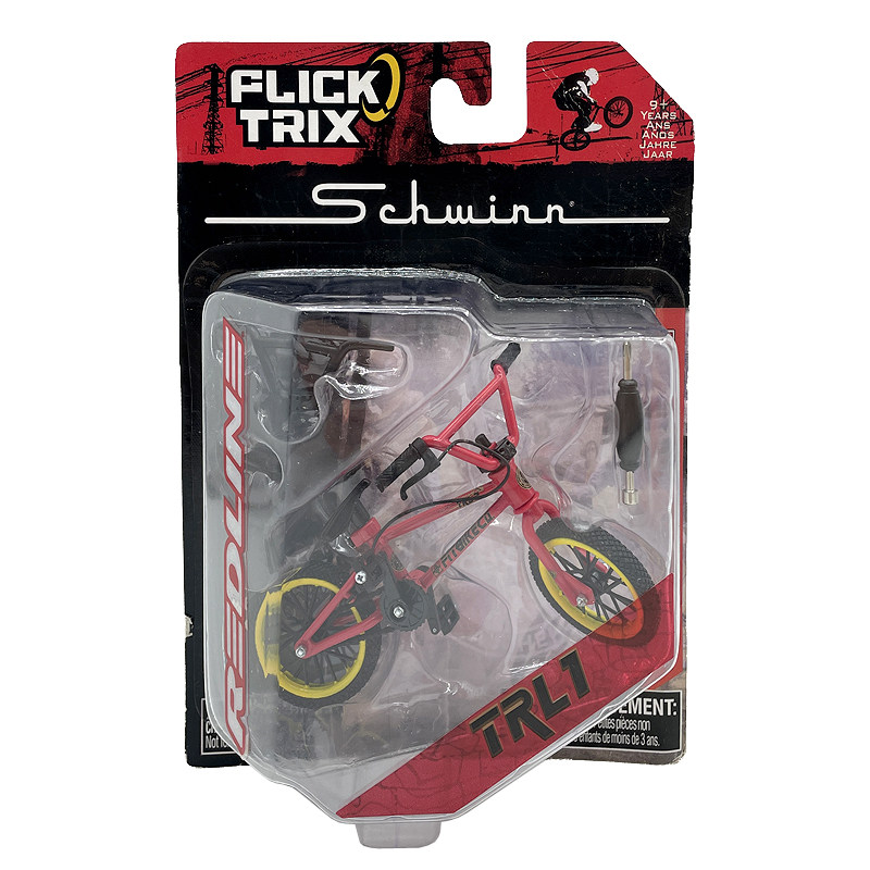 SEGA FLICK TRIX BMX 합금 자전거 모델 휠 연결 스턴트 손가락 자전거 장면 장식품
