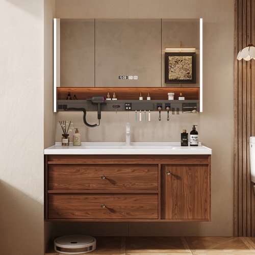 中古风浴室柜组合新中式洗漱台