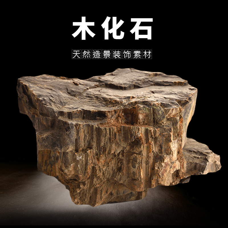 生态鱼缸草缸水族箱造景天然素材装饰石头假山松皮石青龙石木化石