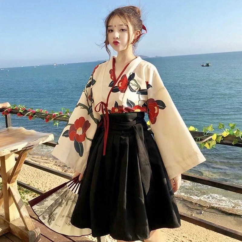 大码200斤伪娘衣服初学者改良汉服虞美人变装中国风套装cos用品