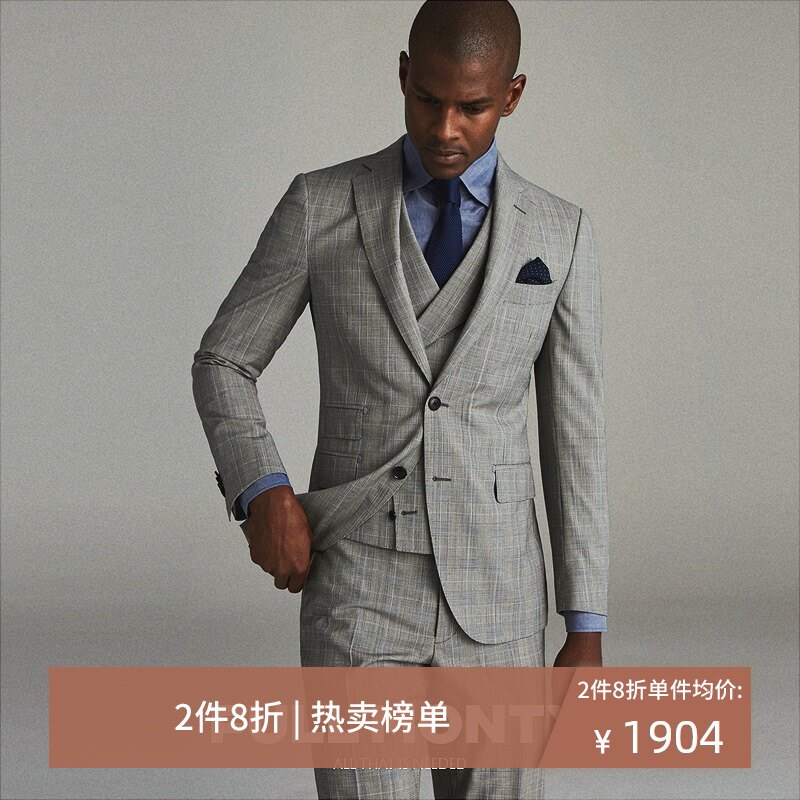 FULL MONTY Plaid man 's suit suit man business affairs leisure time formal wear marry wedding Groom High-end suitin the Men's clothing, Suits  category - from Buy2taobao.com to provide professional Taobao agent buy service