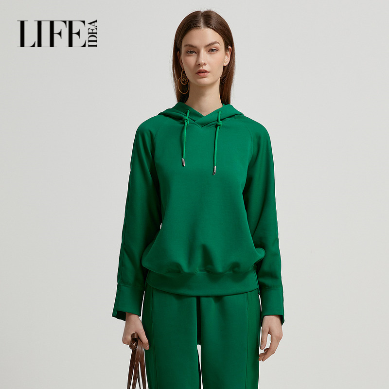 莱芙艾迪儿多巴胺百搭简约卫衣