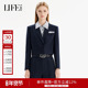 莱芙艾迪儿休闲西服外套女小个子短款 上衣通勤小西装 3V1W51061