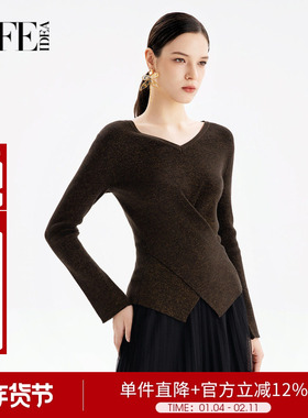莱芙艾迪儿冬季新款时尚气质套头针织衫上衣3V3M38235