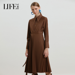 连衣裙1D4L94021 衬衫 莱芙艾迪儿品牌女装 中长袖