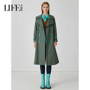 莱芙艾迪儿冬季 长风衣外套1W4D65099 新款