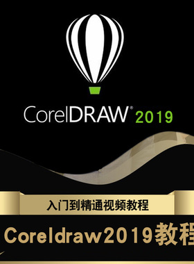 coreldraw2019视频教程cdr2018入门插画美工平面设计包装绘图教学