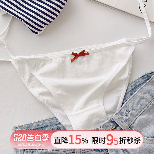 纯欲少女日系绑带内裤女生可解开