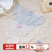 绑带冰丝内裤 女生日系带薄款 夏季 日漫少女3 纯欲风三角裤 女士性感