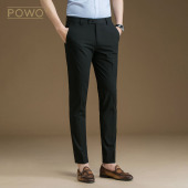 韩版 男黑色长裤 西裤 小脚裤 秋冬季 商务休闲男士 子休闲裤 修身 弹力裤