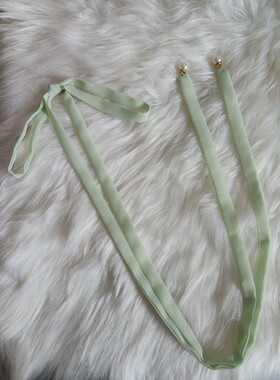 发带古风汉服束发饰品流吊坠发饰宫廷腰带汉服古装COS 饰品长飘带