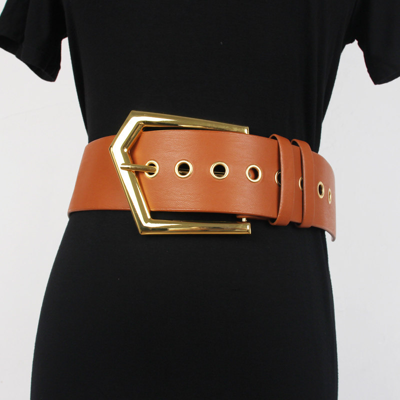 小众时尚不规则扣宽腰封