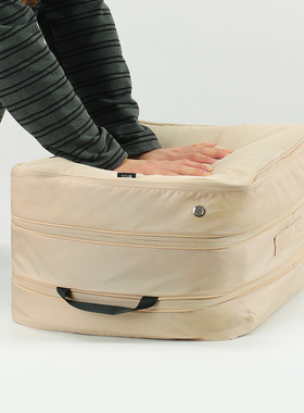 超大容量双层可扩展被子压缩袋羽绒蚕丝被羽绒服衣物便携收纳包