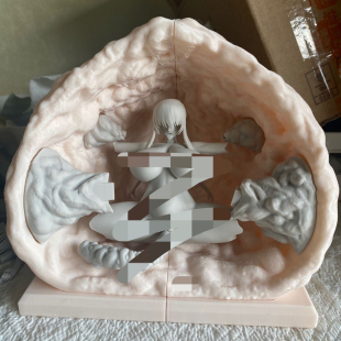 白模现货，对魔忍秋山凛子,人物10cm,底座pla,订制比例涂装请私聊