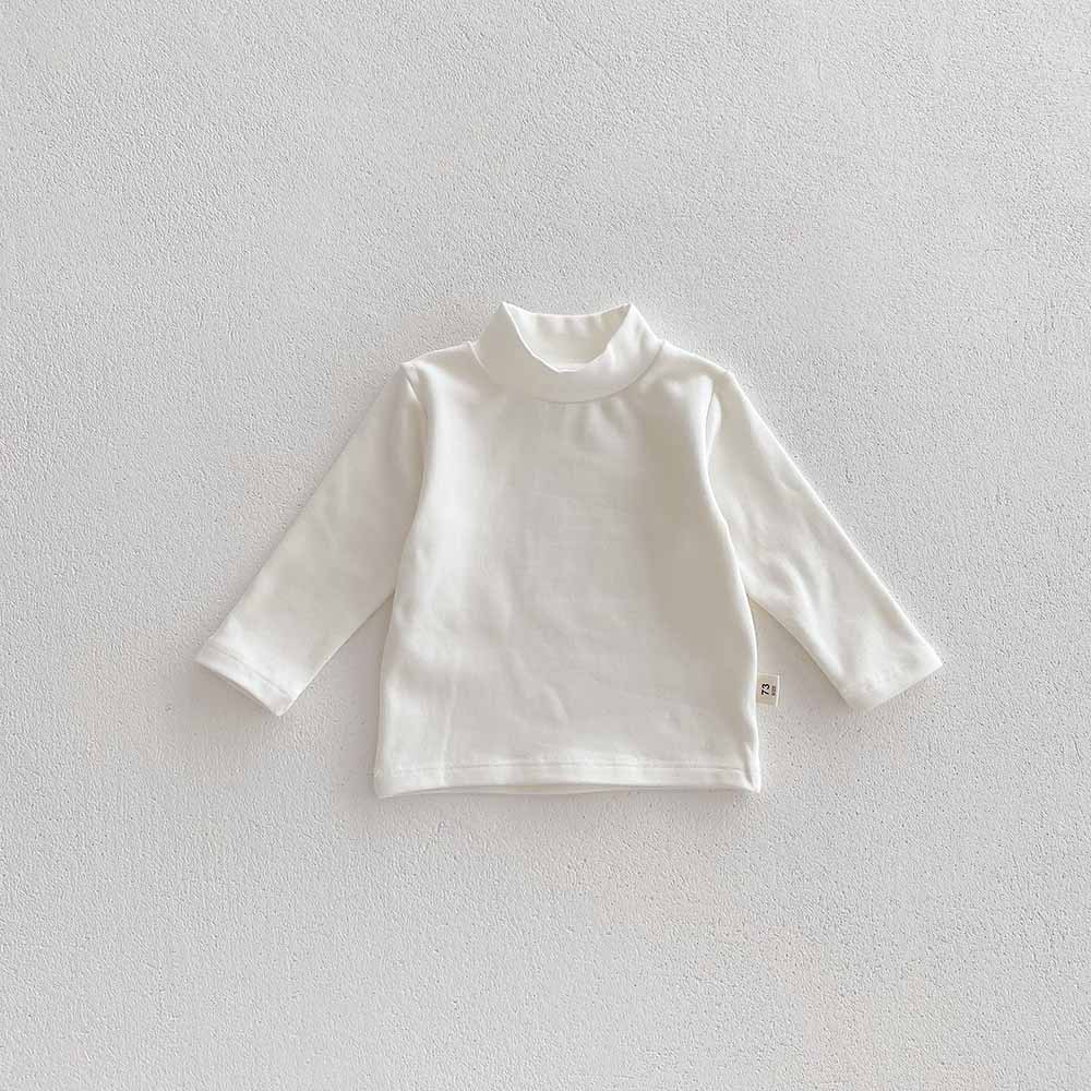 白色香槟色内搭纯色连衣裙礼服公主裙柔软亲肤保暖秋冬款长袖上衣