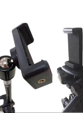 横竖手机直播支架三脚架旋转夹子主播多功能配件360度俯拍固定