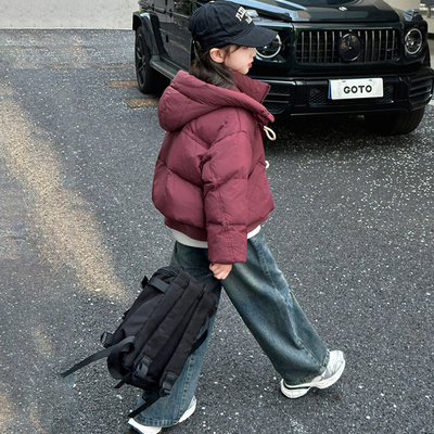 女童羽绒棉服冬装2025新款韩版儿童保暖棉袄中大童超好看短款棉衣