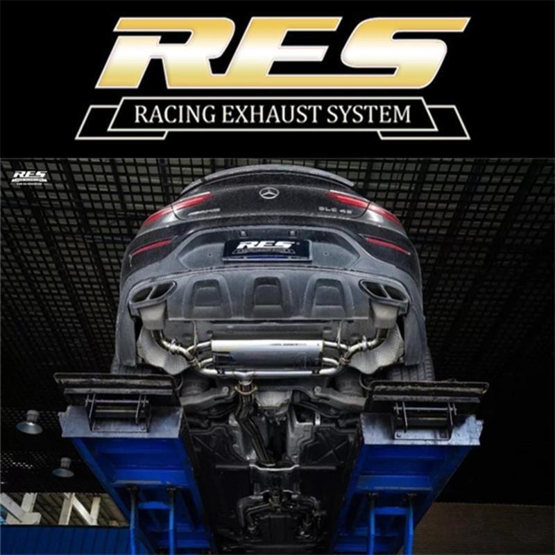 奔驰GLC43/AMG汽车阀门排气管改装RES全段高流量头段三元跑车音
