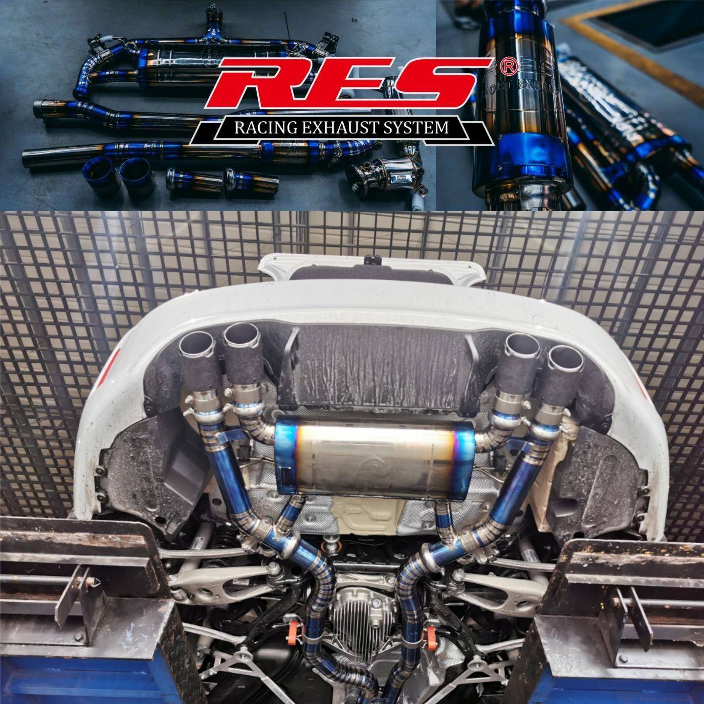 RES排气管适用于M2/M2C 3.0T/F87无损改装声浪电子阀门中尾段头段