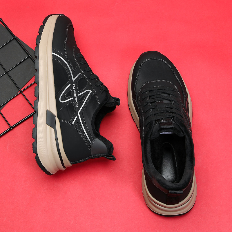 加绒保暖休闲运动鞋软底棉鞋男