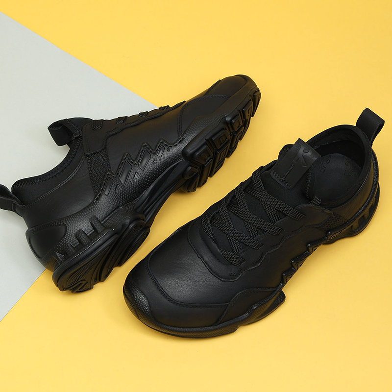 头层牛皮运动皮鞋软底轻软舒适