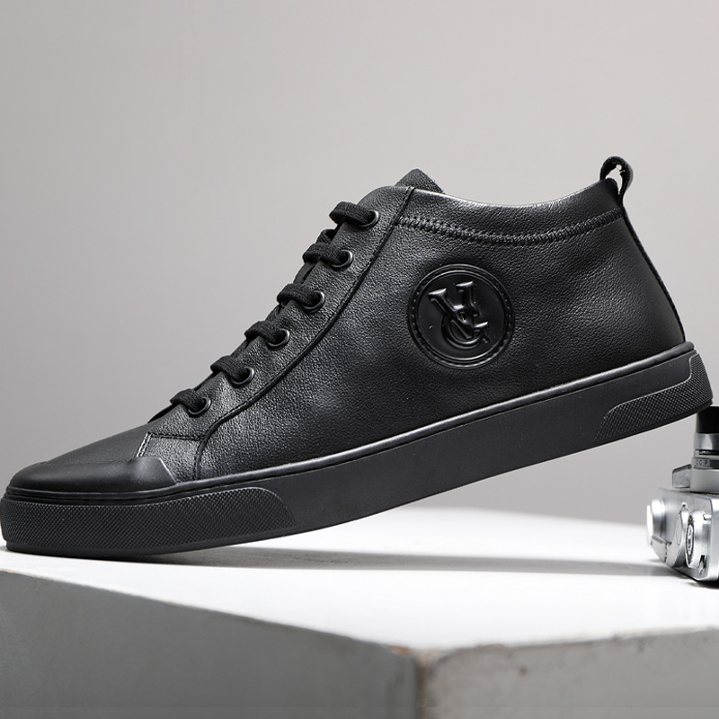 春秋透气韩版真皮休闲防滑耐磨