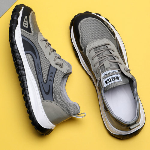 夏天透气网鞋男软底轻便薄一脚蹬