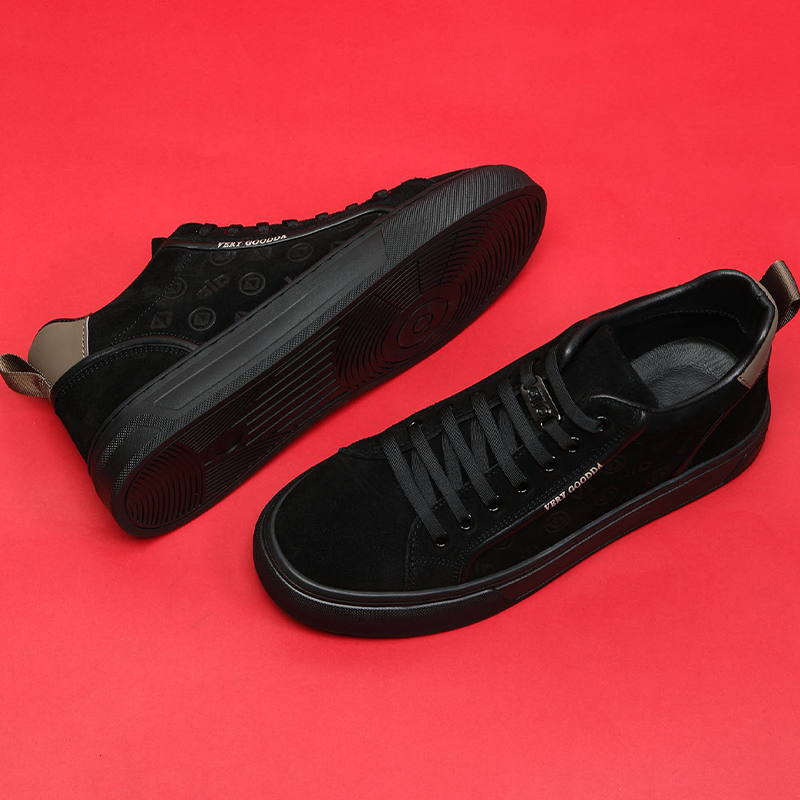 真皮高帮板鞋翻毛皮鞋时尚百搭