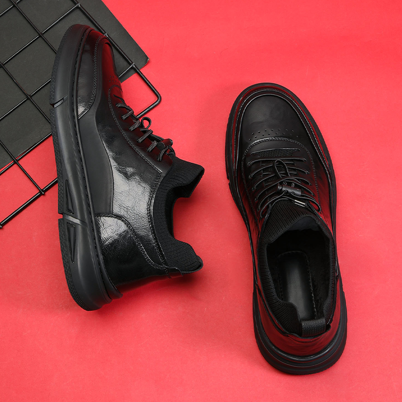 头层牛皮单棉可选休闲皮鞋