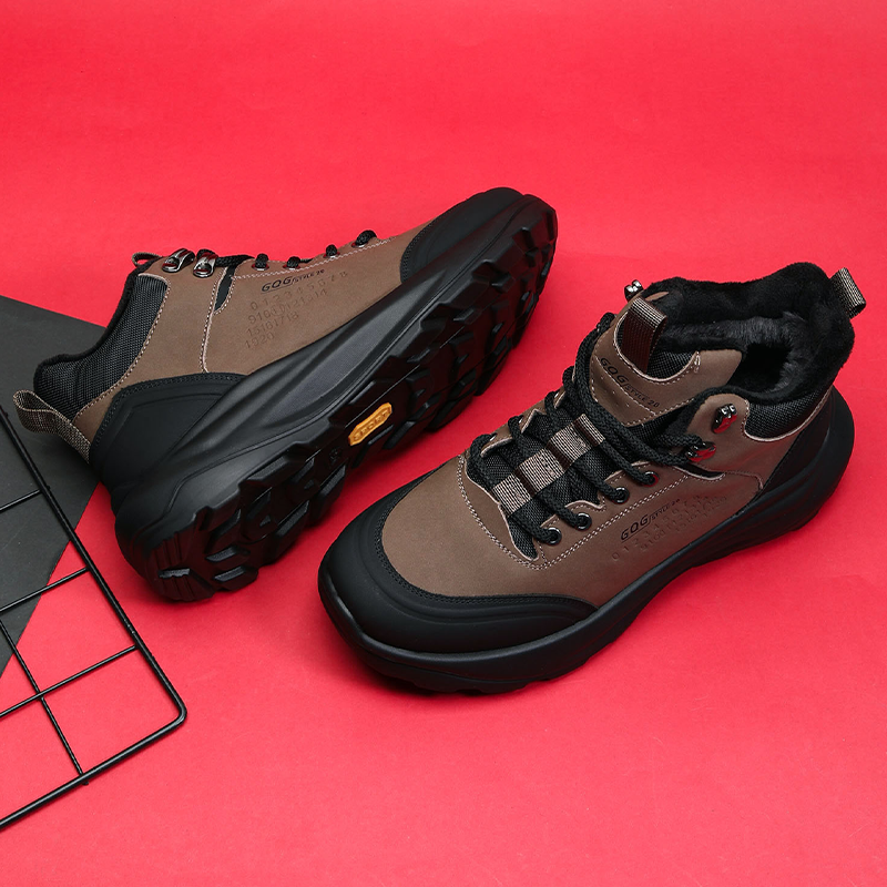 冬季高帮棉鞋发泡厚底舒适增高