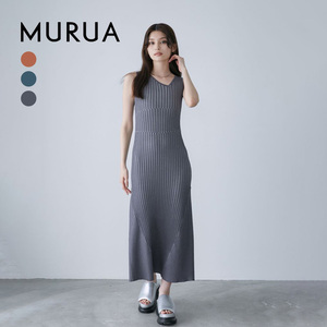 MURUA2024夏季新款显瘦日版时尚女装无袖鱼尾连衣裙0124303001