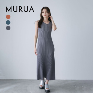 新款 无袖 显瘦日版 女装 鱼尾连衣裙0124303001 时尚 MURUA2024夏季