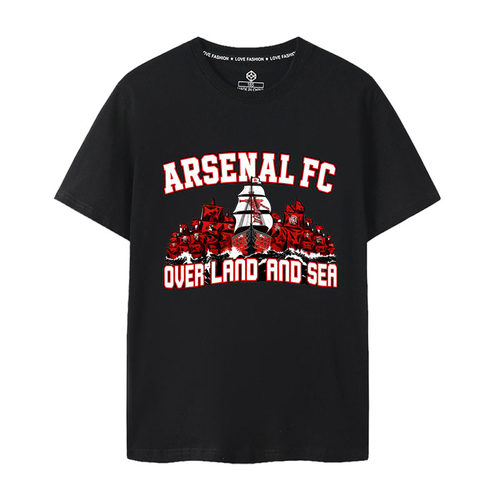 2026新款短袖T恤枪手阿森纳arsenal欧冠决赛纪念半袖衣服大码纯棉
