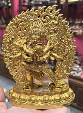 普巴金刚/普巴/多杰/多杰雄努/金刚橛/橛金刚/15cm金铜佛像摆件