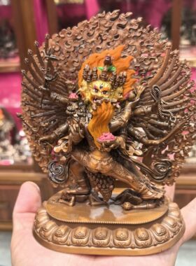 马头明王/马头金刚/旦真/旦增/马头明王金刚橛/15cm藏传佛像摆件