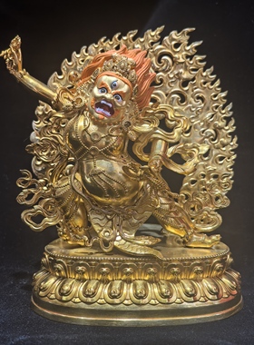 金刚手菩萨/恰那多杰/二臂金刚手菩萨/金刚手/15cm尼泊尔工艺佛像