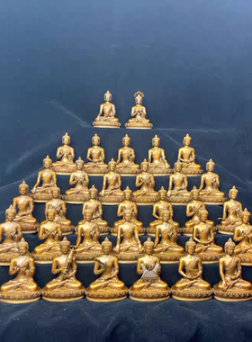 35佛/三十分五佛/龙树菩萨/33cm黄铜佛像梵天藏传佛堂供奉摆件