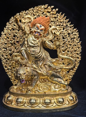 愤怒莲师/多杰卓洛/莲师/莲花生大师/莲花生大士/15cm尼泊尔工艺