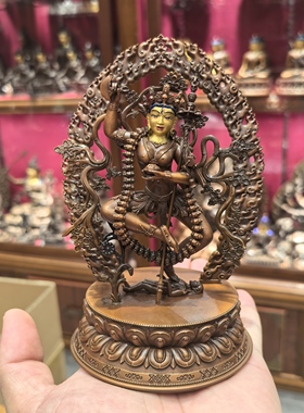 金刚亥母/多吉帕姆/多吉帕母/15cm红铜佛像梵天藏传文化佛堂摆件